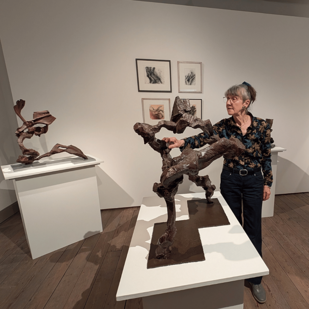 Renowned sculptor Katherine Gili showcases her powerful, physical forms, exploring the expressive possibilities of metal and clay.